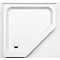 Coram - Pentagon Shower Tray with Upstands & Waste - YDP90WHI Large Image