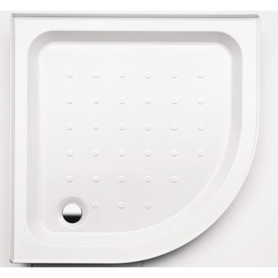 Coram - Universal Quadrant Shower Tray with Upstands & Waste - 2 Size Options Large Image