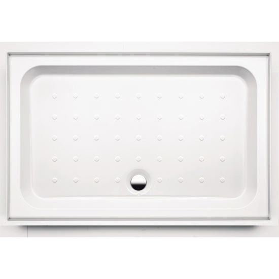 Coram - Universal Rectangular Shower Tray with Upstands & Waste - 4 Size Options Large Image