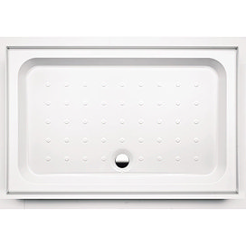 Coram - Universal Rectangular Shower Tray with Upstands & Waste - 4 Size Options Large Image