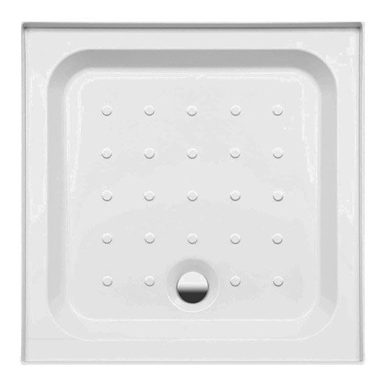 Coram - Universal Square Shower Tray with Upstands & Waste - 3 Size Options Large Image
