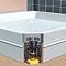 Coram - Universal Walk In Shower Tray with Upstands & Waste - YDW15WHI Profile Large Image
