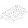 Coram - Universal Walk In Shower Tray with Upstands & Waste - YDW15WHI Standard Large Image