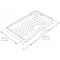 Coram - Universal Walk In Shower Tray with Upstands & Waste - YDW15WHI Standard Large Image