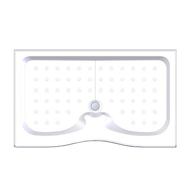 Coram - Universal Walk In Shower Tray with Upstands & Waste - YDW15WHI Profile Large Image