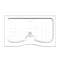 Coram - Universal Walk In Shower Tray with Upstands & Waste - YDW15WHI Large Image