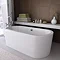 Turin 1680 x 780 Luxury Modern Double Ended Oval Freestanding Bath In Bathroom Large Image