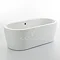 Turin 1680 x 780 Luxury Modern Double Ended Oval Freestanding Bath Large Image