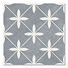 Corvus Blue Patterned Floor Tiles - 450 x 450mm