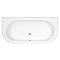 Costa Back To Wall Bath with Acrylic Front Panel + Legset (1700 x 800mm) Profile Large Image