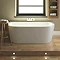 Costa Back To Wall Bath with Acrylic Front Panel + Legset (1700 x 800mm) Large Image