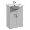 Cove 1050mm Light Grey Vanity Unit Cloakroom Suite  Profile Large Image
