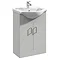 Cove 1050mm Light Grey Vanity Unit Cloakroom Suite  Profile Large Image