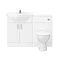 Cove 1150mm Vanity Unit Cloakroom Suite (Gloss White - Depth 300mm)  Standard Large Image