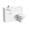 Cove 1150mm Vanity Unit Suite + Single Ended Bath Standard Large Image