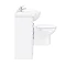 Cove 1320mm Vanity Unit Suite + Tap (High Gloss White - Depth 330mm)  Newest Large Image