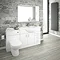 Cove 1520mm Vanity Unit Bathroom Suite (High Gloss White - Depth 330mm) Large Image