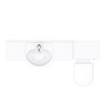 Cove 1700mm Vanity Unit Suite + Tap (High Gloss White - Depth 330mm)  Newest Large Image