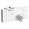 Cove 1720mm 4 Piece Vanity Unit Suite (High Gloss White - Depth 300mm) Large Image