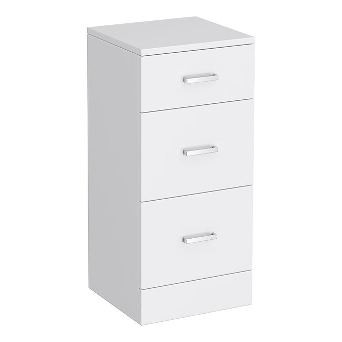 Cove 2020mm Bathroom Furniture Pack (High Gloss White - Depth 330mm)  In Bathroom Large Image