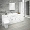 Cove 2020mm Bathroom Furniture Pack (High Gloss White - Depth 330mm) Large Image