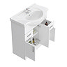 Cove 2070mm Bathroom Furniture Pack (High Gloss White - Depth 330mm)  Profile Large Image