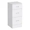 Cove 2070mm Bathroom Furniture Pack (High Gloss White - Depth 330mm)  In Bathroom Large Image