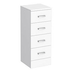 Cove 300x300mm White 4 Drawer Unit Large Image