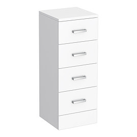 Cove 300x300mm White 4 Drawer Unit Large Image