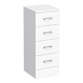 Cove 300x300mm White 4 Drawer Unit Large Image