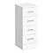 Cove 300x300mm White 4 Drawer Unit Large Image