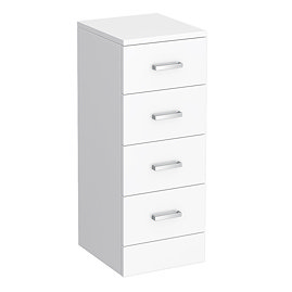 Cove 300x330mm White 4 Drawer Unit Large Image
