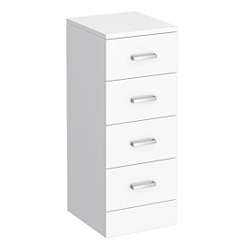 Cove 300x330mm White 4 Drawer Unit Large Image