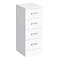 Cove 300x330mm White 4 Drawer Unit Large Image