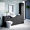 Cove 350 x 300mm 2 Door Tall Unit - Matt Black