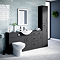 Cove 350 x 300mm 2 Door Tall Unit - Matt Black