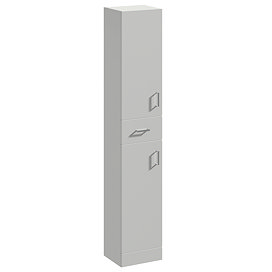 Cove 350mm Gloss Tallboy Unit (Gloss Light Grey - Depth 330mm) Large Image