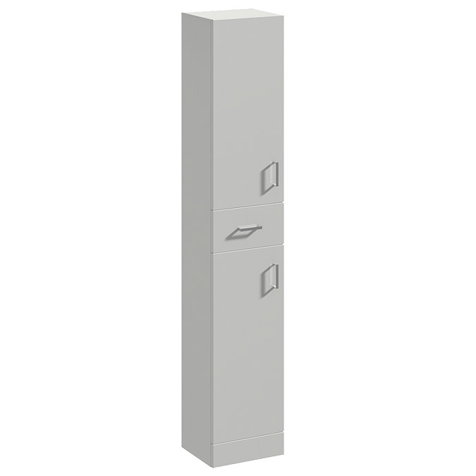 Cove 350mm Gloss Tallboy Unit (Gloss Light Grey - Depth 330mm) Large Image