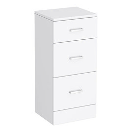 Cove 350x300mm White 3 Drawer Unit Large Image