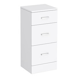 Cove 350x300mm White 3 Drawer Unit Large Image