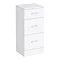 Cove 350x300mm White 3 Drawer Unit Large Image