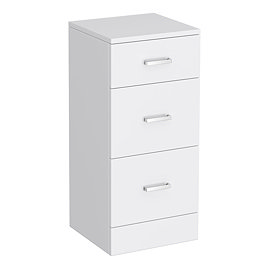 Cove 350x330mm White 3 Drawer Unit Large Image