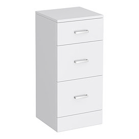 Cove 350x330mm White 3 Drawer Unit Large Image