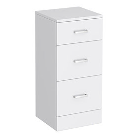 Cove 350x330mm White 3 Drawer Unit Large Image