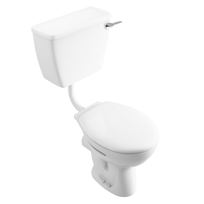 Cove 4 Piece Bathroom Suite (Low Level Toilet incl. Lever Cistern w. Basin)  Profile Large Image