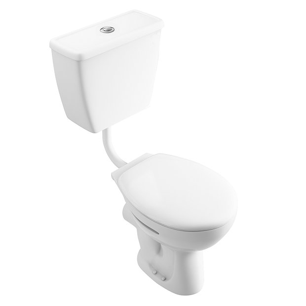 Cove 4 Piece Bathroom Suite (Low Level Toilet incl. Push Button Cistern w. Basin)  In Bathroom Large