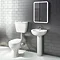 Cove 4 Piece Bathroom Suite (Low Level Toilet incl. Push Button Cistern w. Basin) Large Image