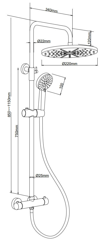 1500 x 700 Standard Bath
