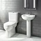 Cove 550mm Basin And Full Pedestal Set - 1 Tap Hole  Profile Large Image