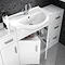 Cove 6 Piece Vanity Unit Bathroom Suite (High Gloss White - Depth 330mm)  Profile Large Image